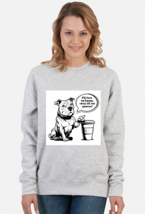 Bluza pies, kawa, amstaff, pitbull