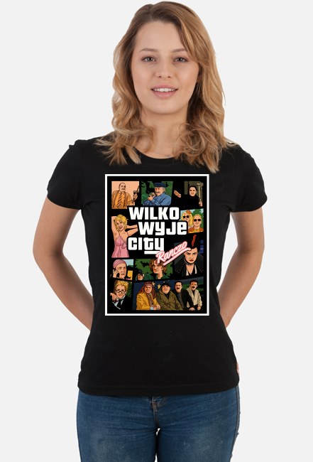 Koszulka damska z motywem Wilkowyje City Ranczo