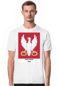 Koszulka z herbem Polski z okresu powstania krakowskiego w roku 1846.