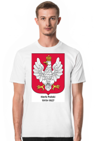 Koszulka z herbem Polski z lat 1919-1927.
