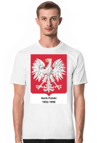 Koszulka z herbem Polski z lat 1952-1990.