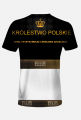 Oryginalna i oficjalna koszulka full print męska Królestwa Polskiego pod Panowaniem Królowej Polski Angeliny I i Króla Polski Patryka Wielkiego.