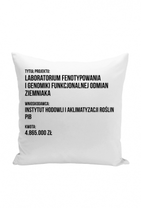 Poduszka LABORATORIUM FENOTYPOWANIA I GENOMIKI ZIEMNIAKA