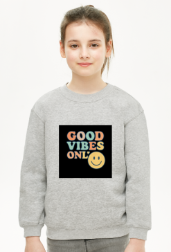Bluza dziecięca z napisem good vibes only