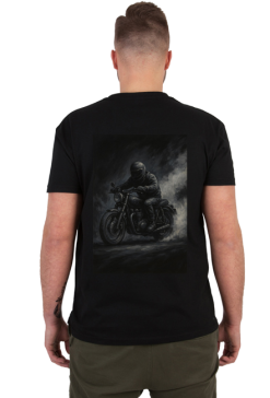 Koszulka męska mniejszy nadruk motocykl