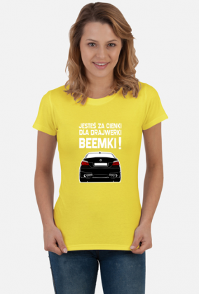 E60 - Za cienki V2 (koszulka damska) jg