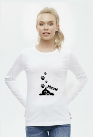 Bluzka z nadrukiem kota