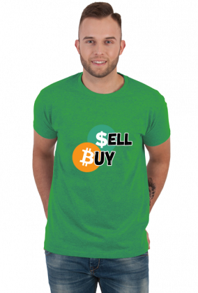 Koszulka Bitcoin męska Buy Sell