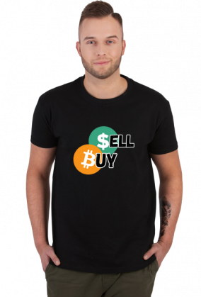 Koszulka Bitcoin męska Buy Sell