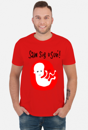 Sam się usuń | koszulka męska