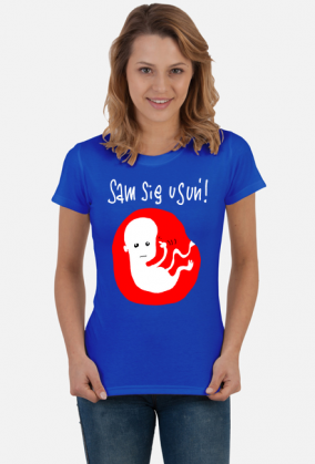 Sam się usuń | koszulka ciemna damska