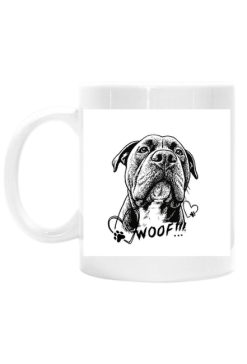 Kubek z amstaffem WOOF