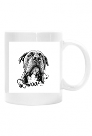 Kubek z amstaffem WOOF