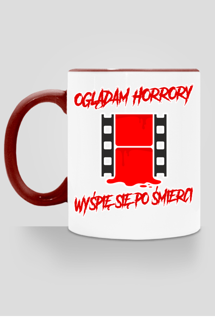 Oglądam horrory kubek