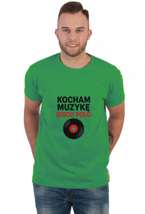 Koszulka Kocham Muzykę Disco Polo