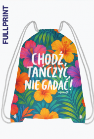 Plecak - Chodź tańczyć, nie gadać! - Color Hibiscus