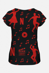 Koszulka Damska - Kizomba uzależnia bardziej niż Netflix - full print