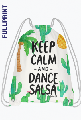 Plecak – „Keep Calm and Dance Salsa” - Palmy i Ananasy