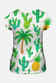 Koszulka Damska – „Kubańska krew – polskie nogi” - kaktusy