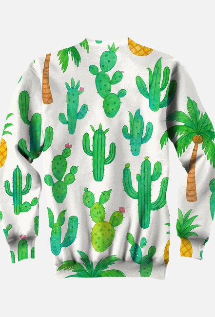 Bluza – „Kubańska krew – polskie nogi” - kaktusy i palmy