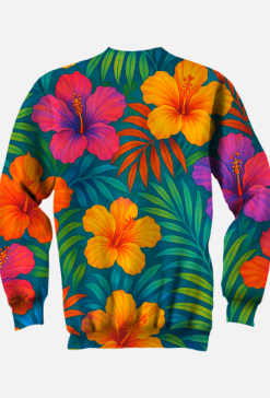 Bluza – „Kubańska krew – polskie nogi” - hibiskus