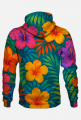 Bluza z kapturem – „Kubańska krew – polskie nogi” - hibiskus
