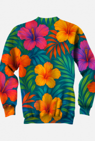 Bluza – „Nie przeszkadzać – trenuję cubanę” - hibiskus