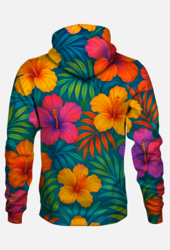 Bluza z kapturem – „Nie przeszkadzać – trenuję cubanę” - hibiskus