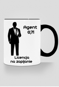 Kubek nadruk obie strony  "Agent 0,7l"