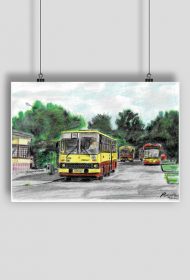 Plakat A2 rysunek Ikarus Wrocław