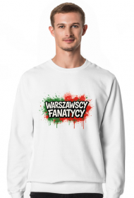 Sweter Warszawscy Fanatycy – biały klasyk