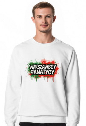 Sweter Warszawscy Fanatycy – biały klasyk