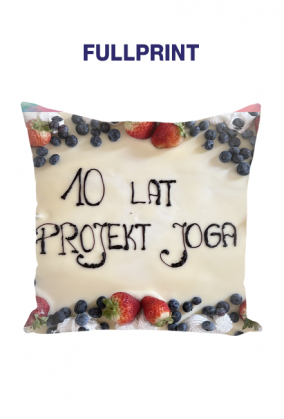 Fullprint poduszka 10 lat Projekt Joga
