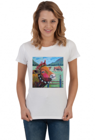 Koszulka Punkowa Krowa