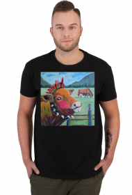 Koszulka Punkowa krowa