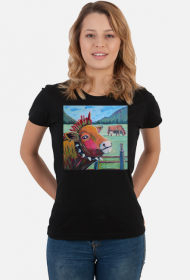 Koszulka Punkowa krowa