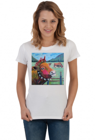 Koszulka Punkowa krowa