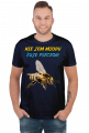 Nie jem miodu żuje pszczoły - t-shirt  męski