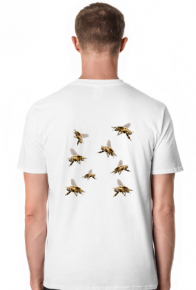 Nie jem miodu żuje pszczoły - t-shirt  męski