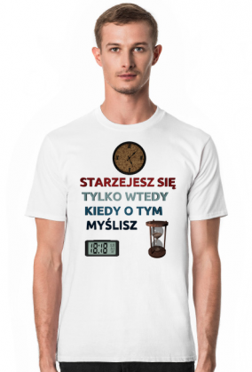 Nie starzej się - t-shirt męski