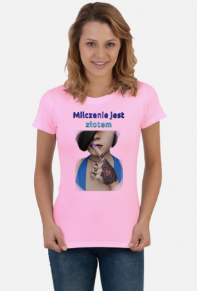 Milczenie jest złotem - t-shirt damski