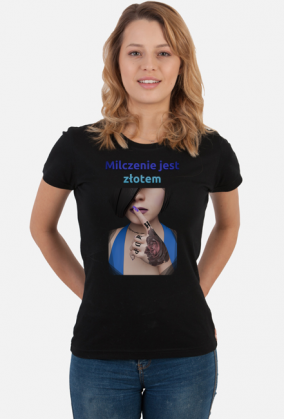 Milczenie jest złotem - t-shirt damski