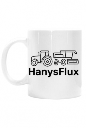 kubek z białym uchem z logo