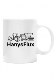 kubek z białym uchem z logo