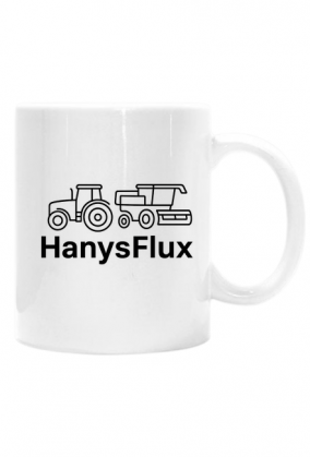 kubek z białym uchem z logo