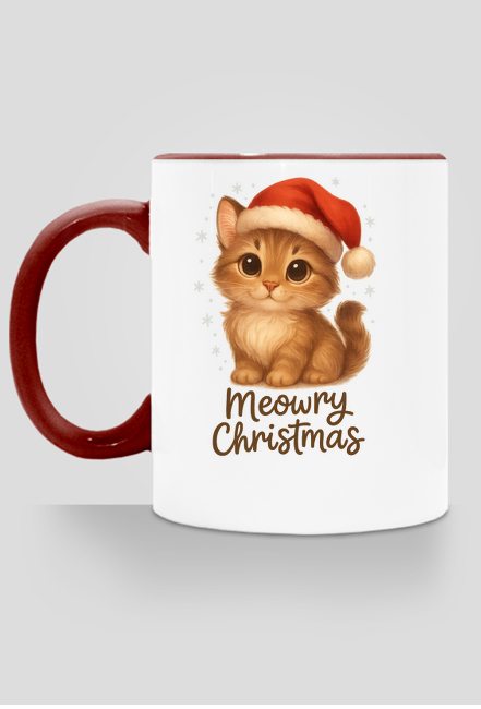 Kubek Kot świąteczny „Meowry Christmas”