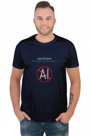 Nie używam AI - t-shirt męski