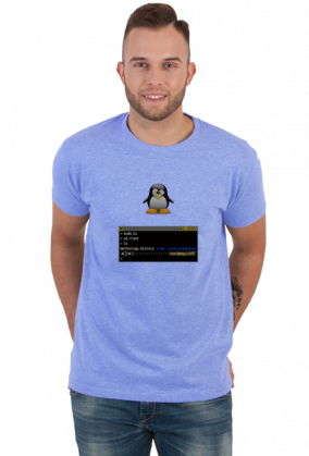 Tux terminal - t-shirt męski