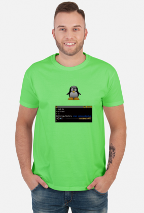 Tux terminal - t-shirt męski