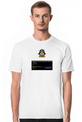 Tux terminal - t-shirt męski